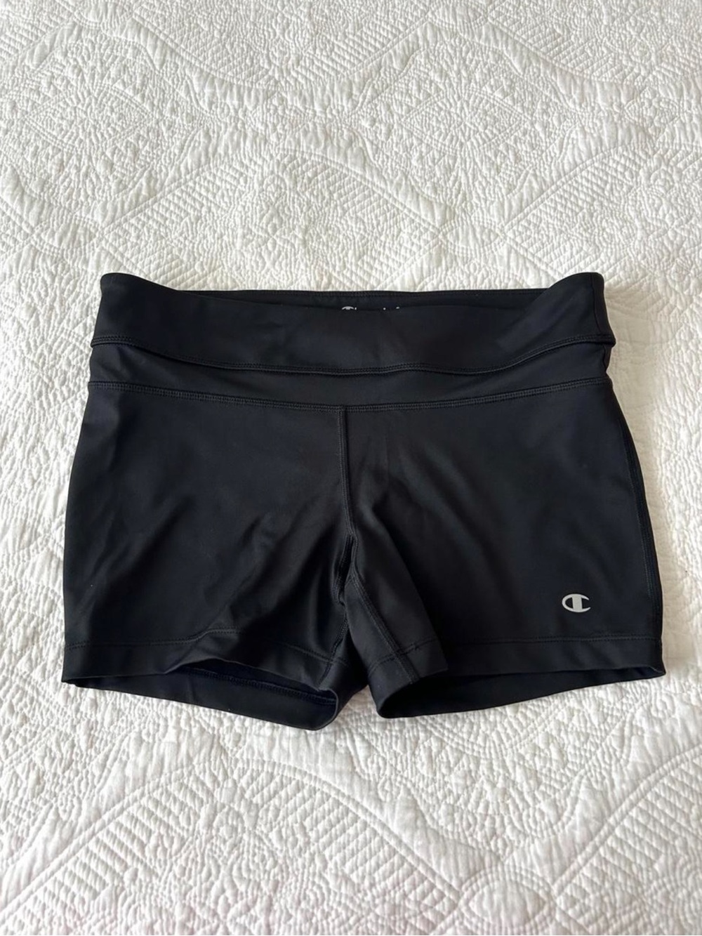 Champion Women's Black Performance Stretch Shorts | M